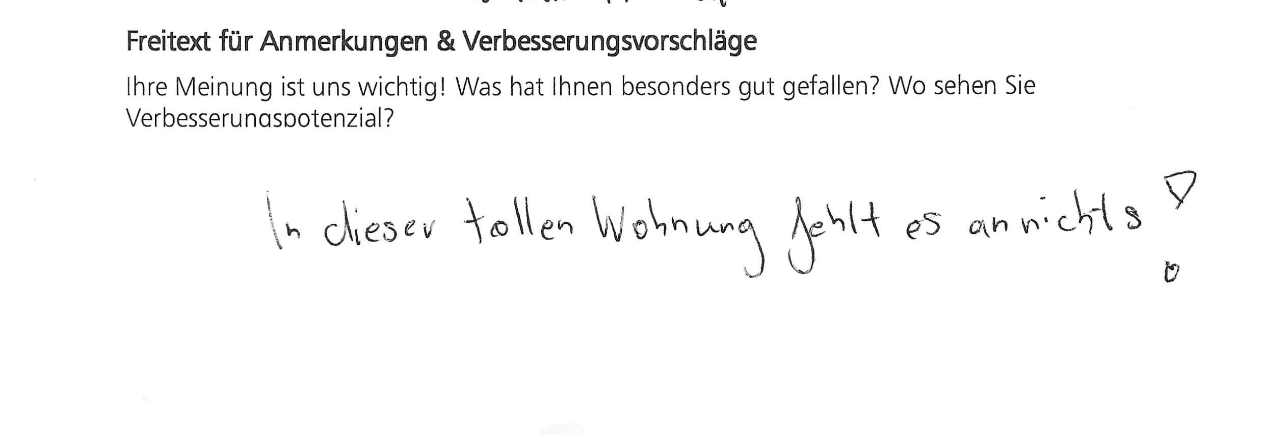 Aus unserem Gästebuch es fehlt hier an nichts
